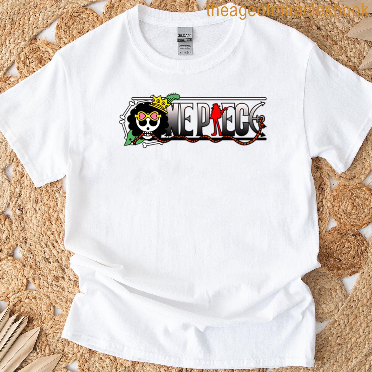 One Piece Logo Brook Theme Oversized T-shirt