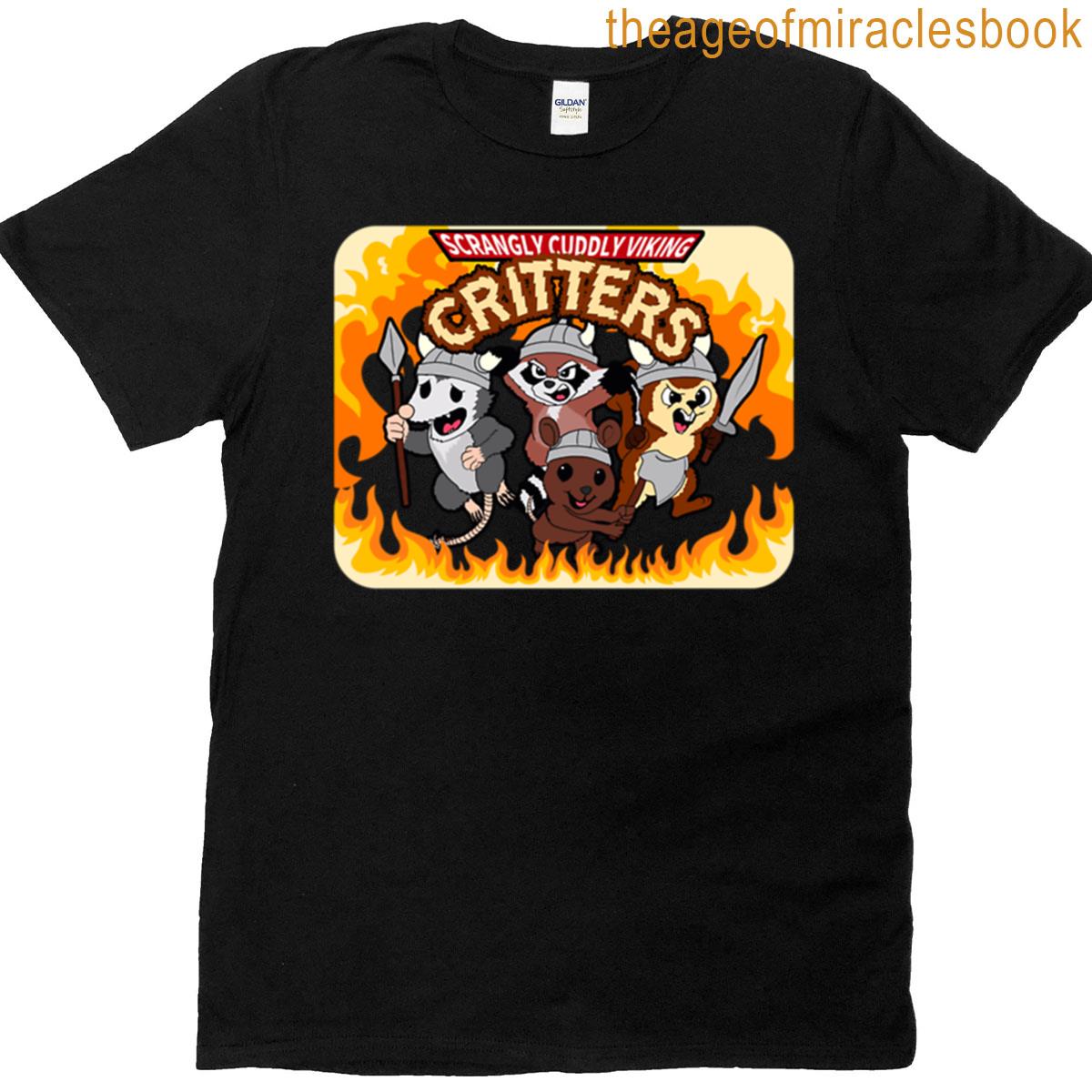 Scrangly Cuddly Viking Critters T-shirt