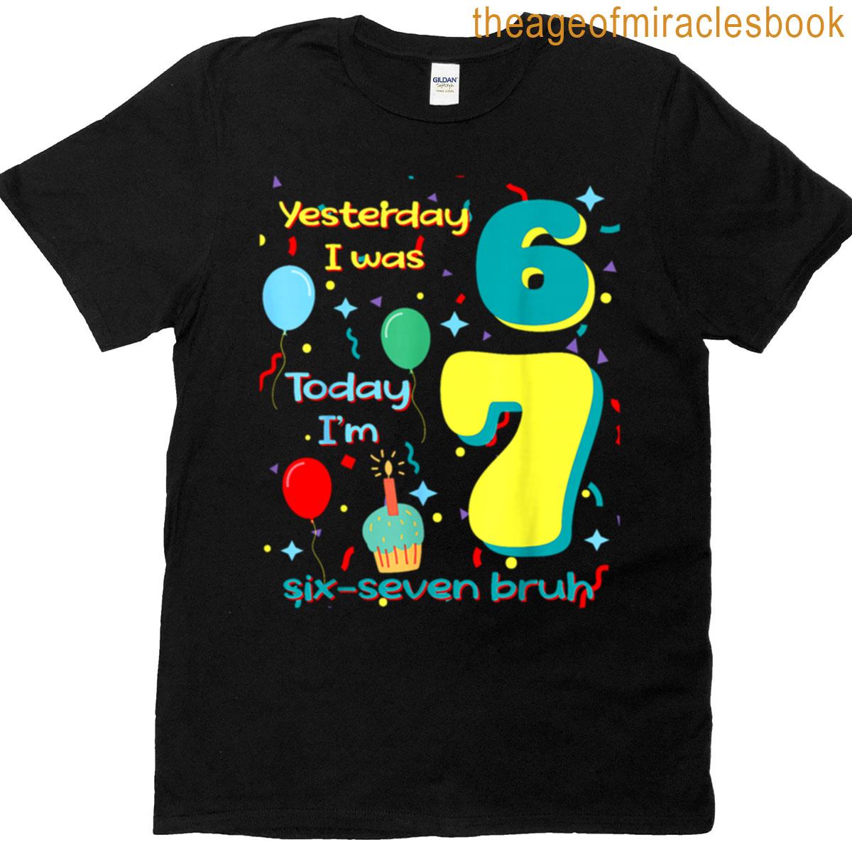 Six Seven Meme Birthday T-shirt