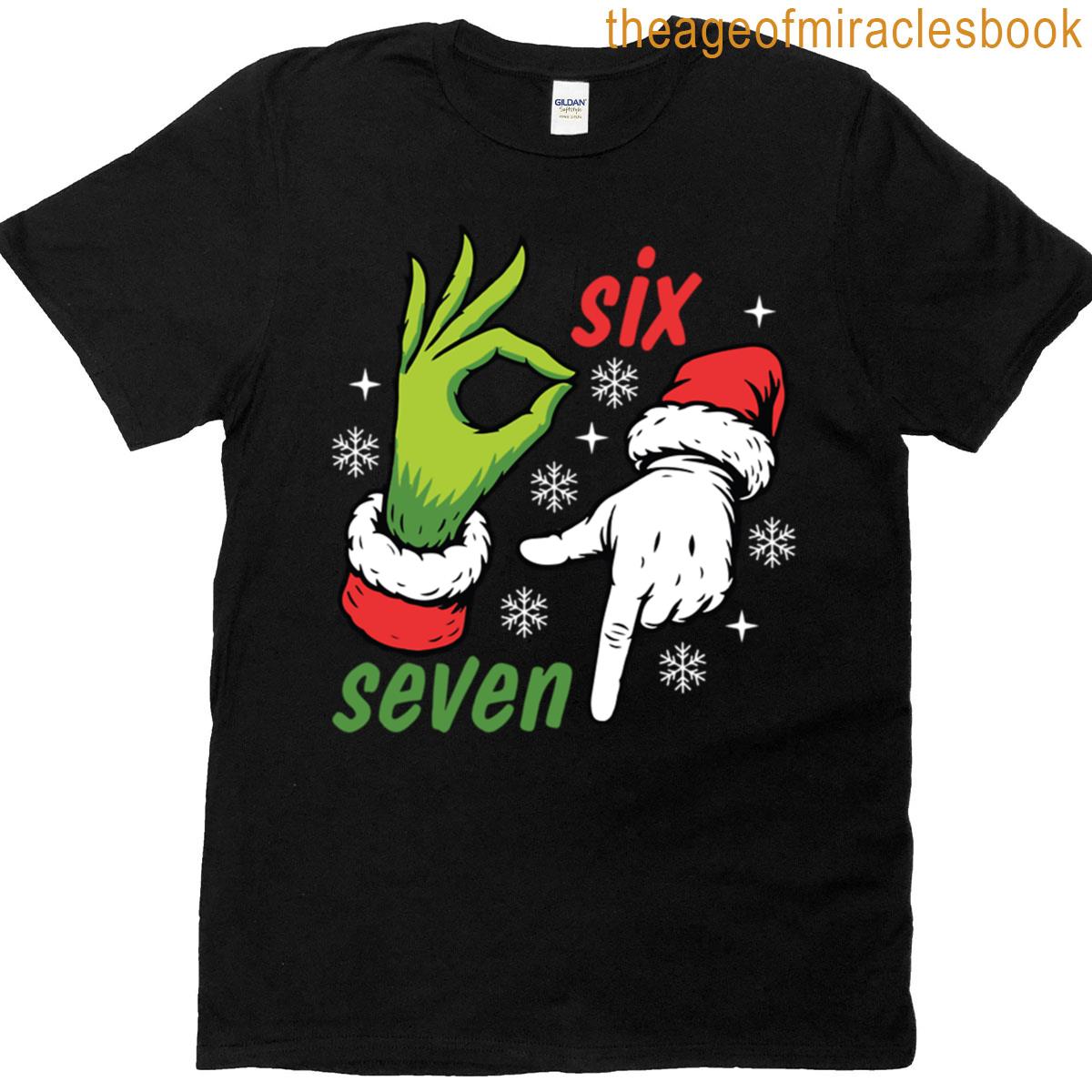 Six Seven Meme Christmas Edition T-shirt