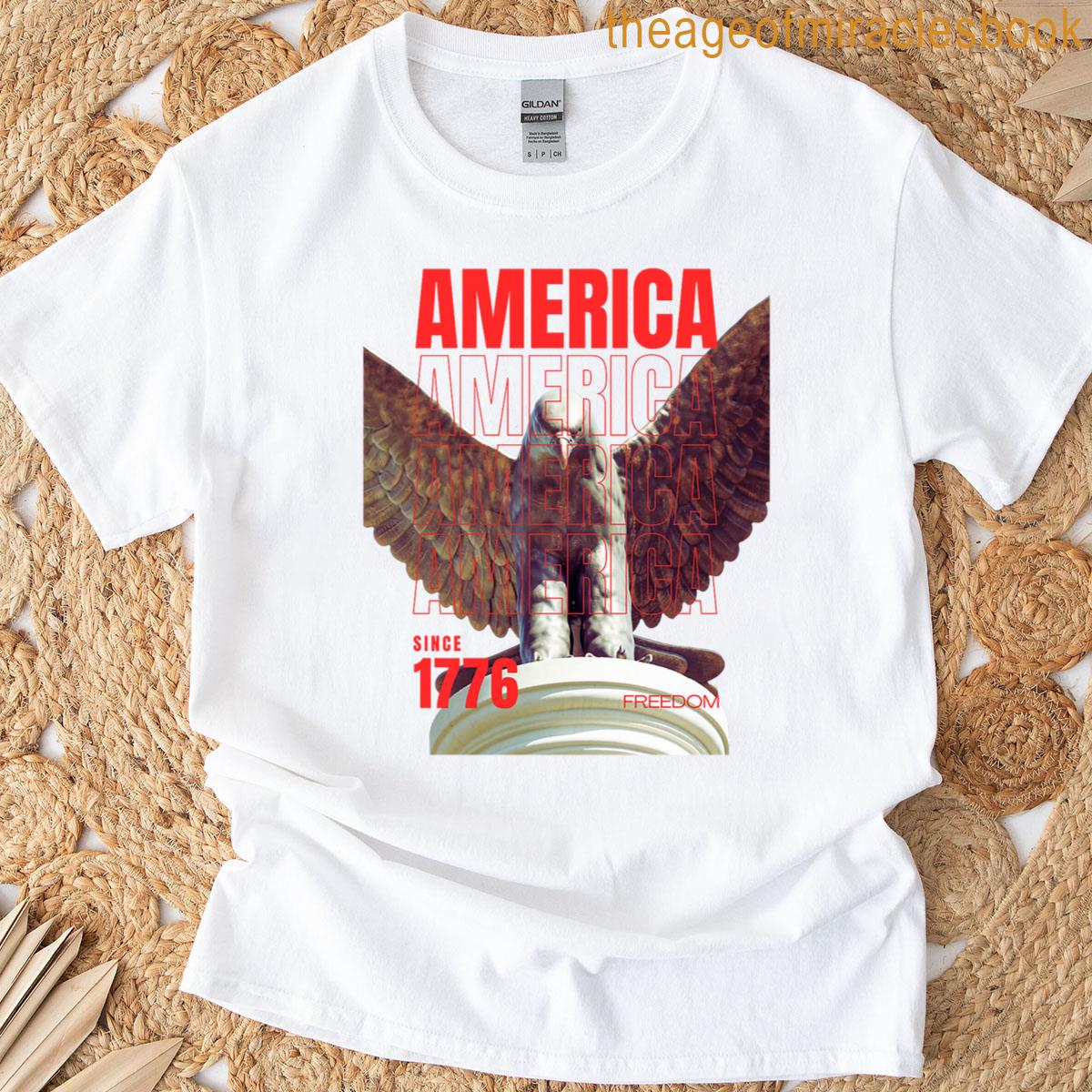 America First Eagle Premium Tri-blend T-shirt