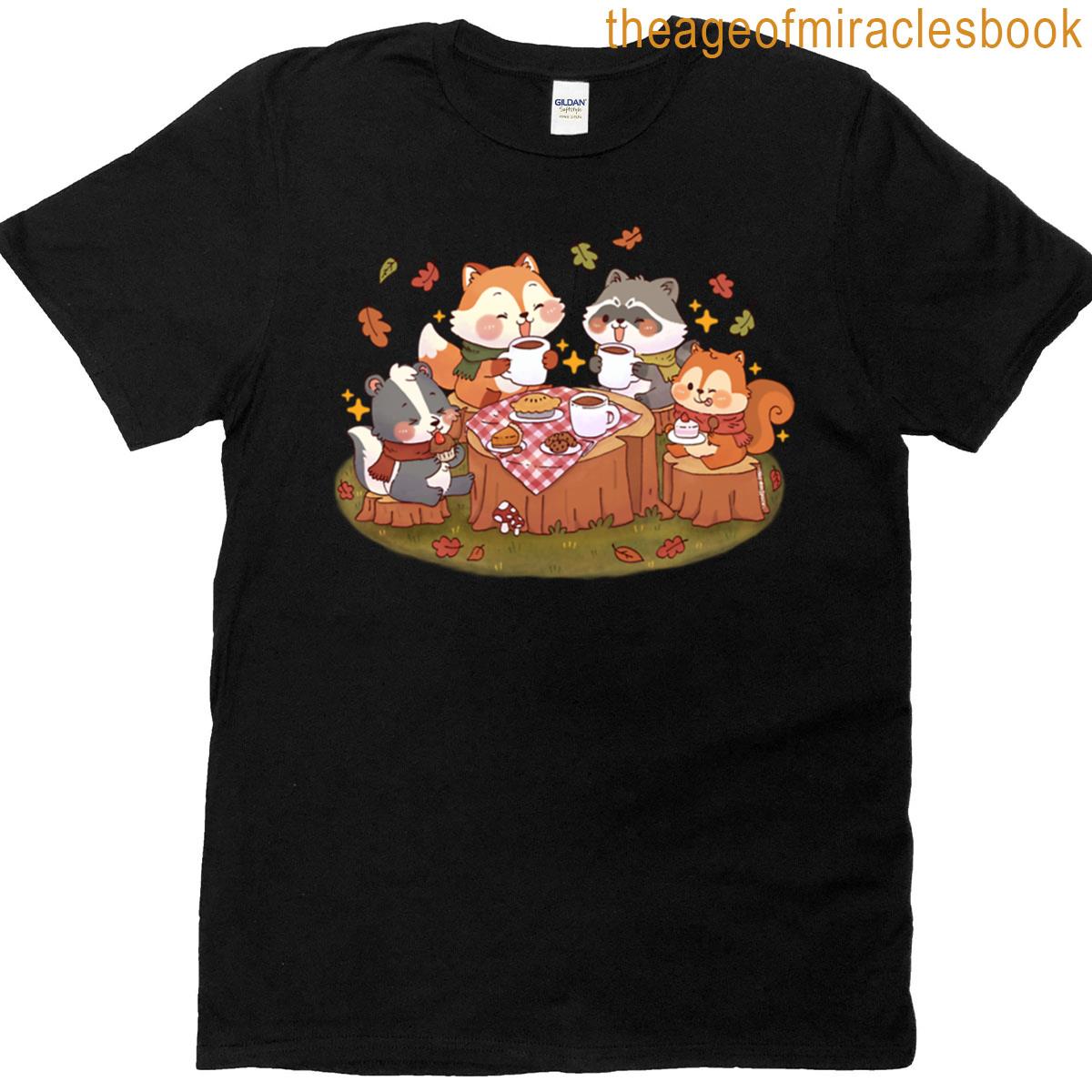 Autumn Animal Cafe T-shirt