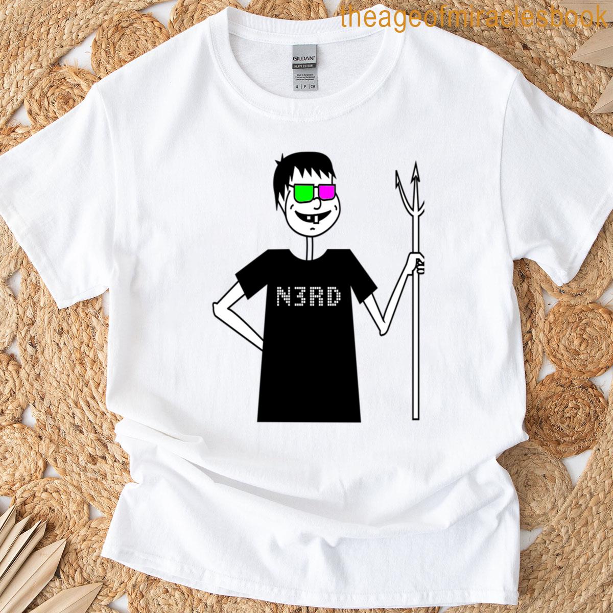 N3rd Character Art Illustration T-shirt
