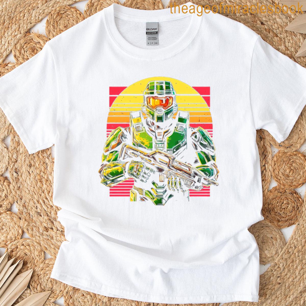 Robocop Master Chief 80s T-shirt
