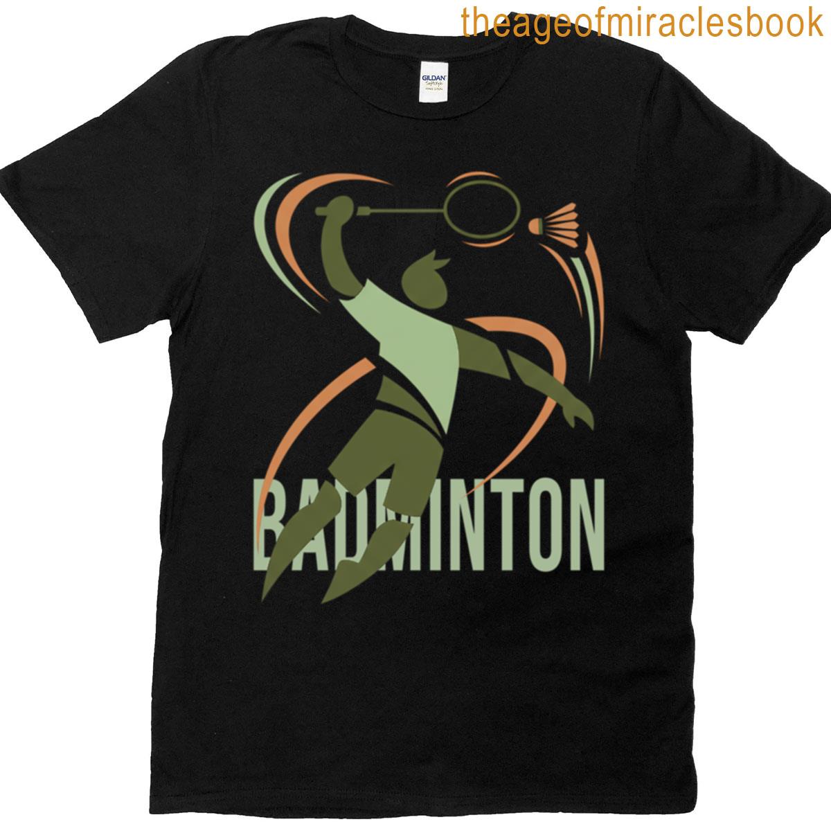 Abstract Badminton Smash In Motion T-shirt