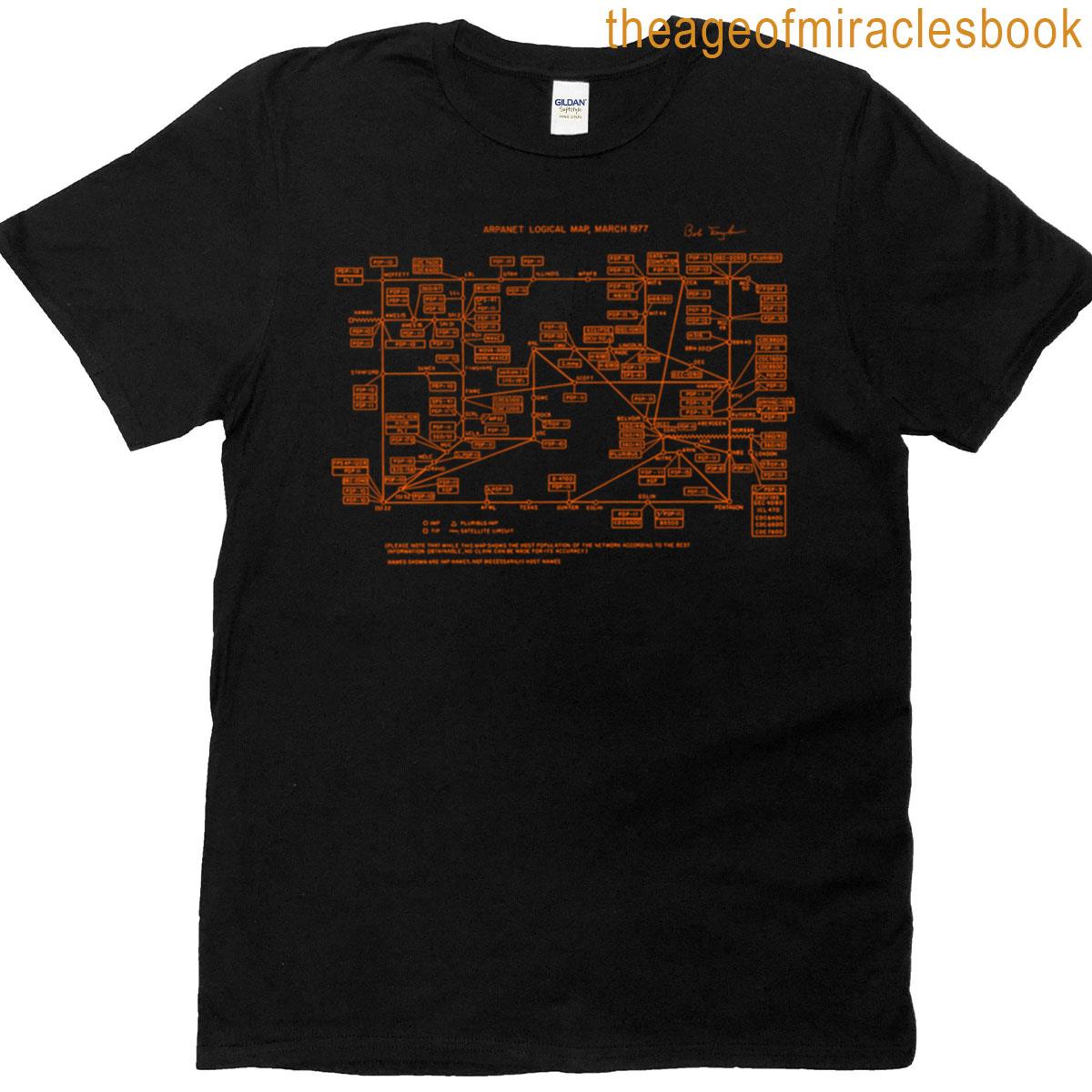 Arpanet Logical Map 1977 T-shirt