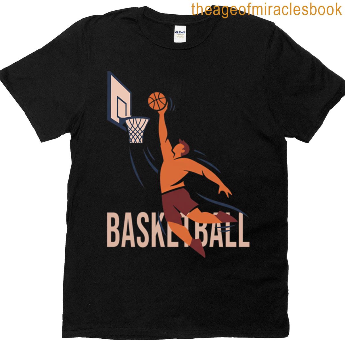 Basketball Dunk With Bold Typography T-shirt