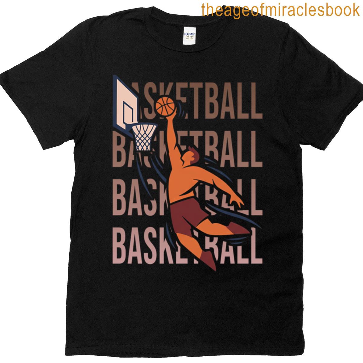 Basketball Dunk With Layered Energy T-shirt
