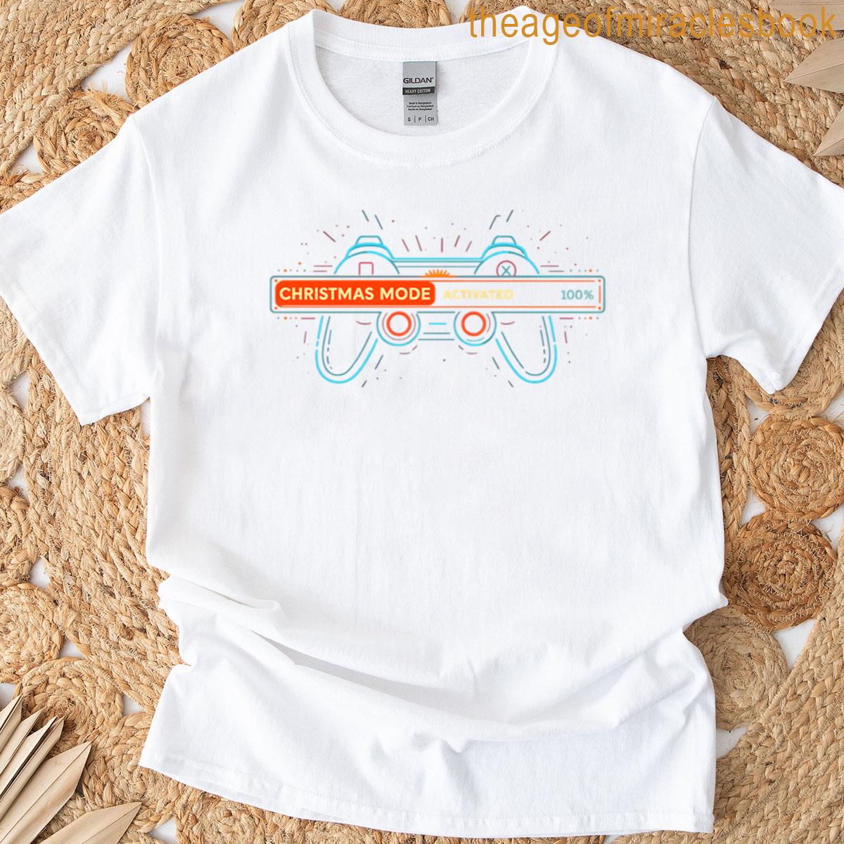 Christmas Mode Activated Neon Controller T-shirt