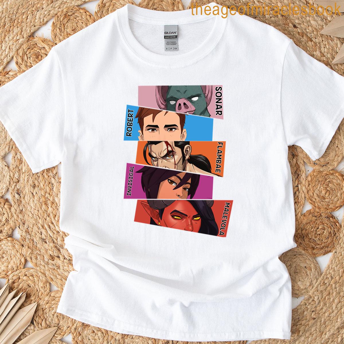 Dispatch Game Characters Eyes Anime T-shirt