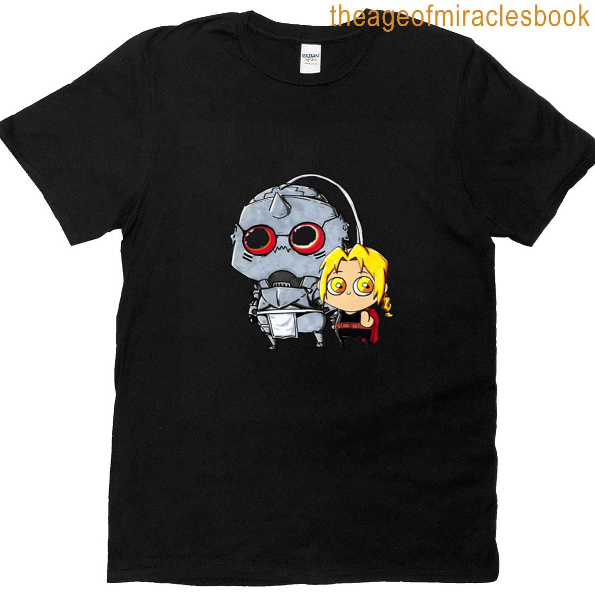 Edward With His Brother Alphonse Chibi T-shirt