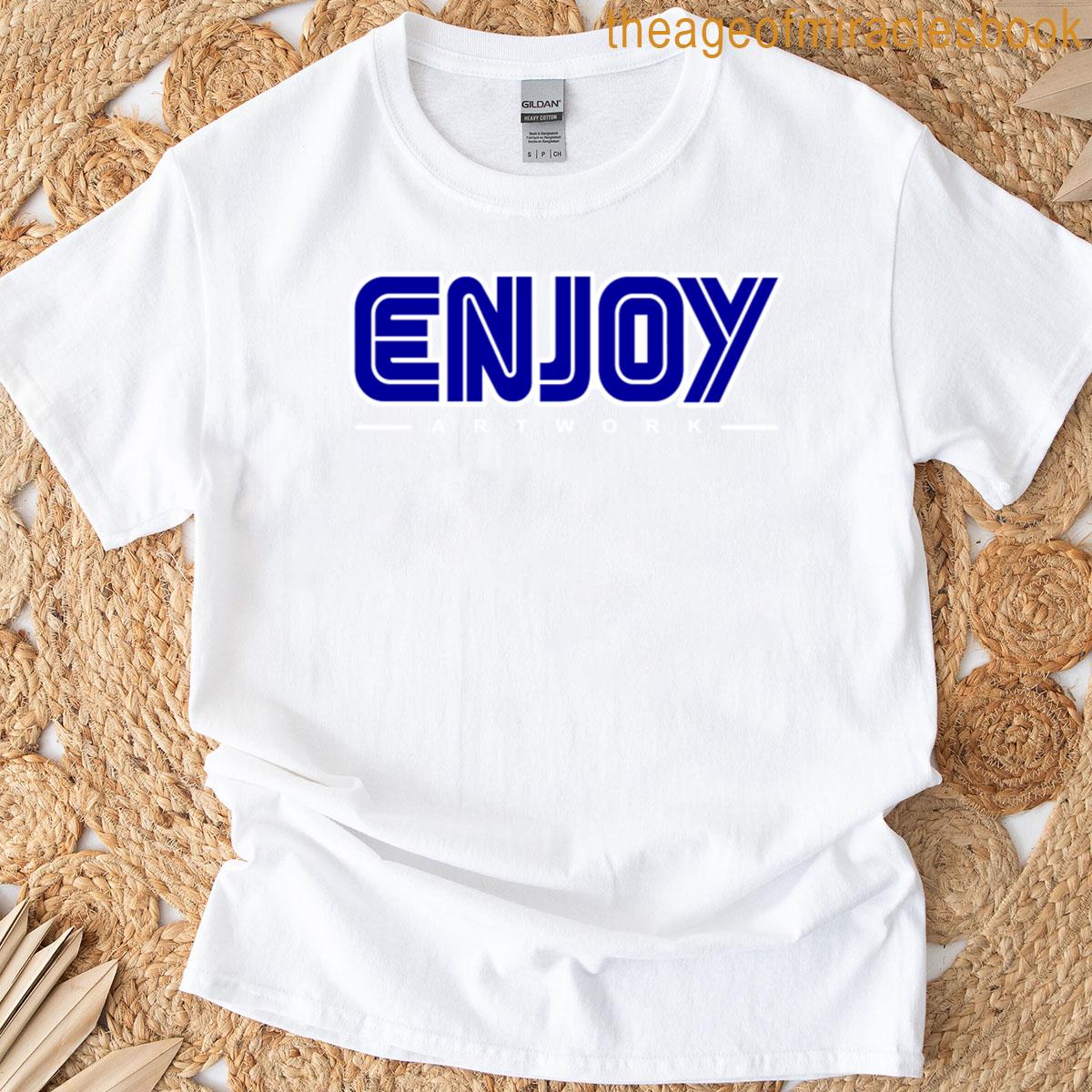 Enjoy 16-bit Logo Dark T-shirt