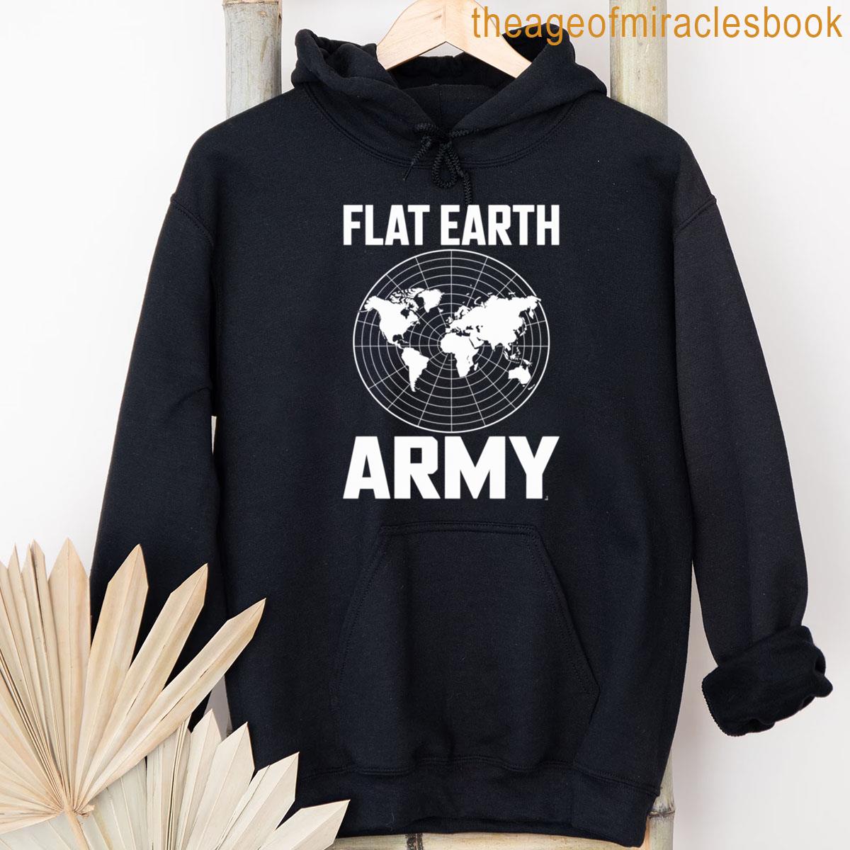 Alternative view of Flat Earth Army T-shirt