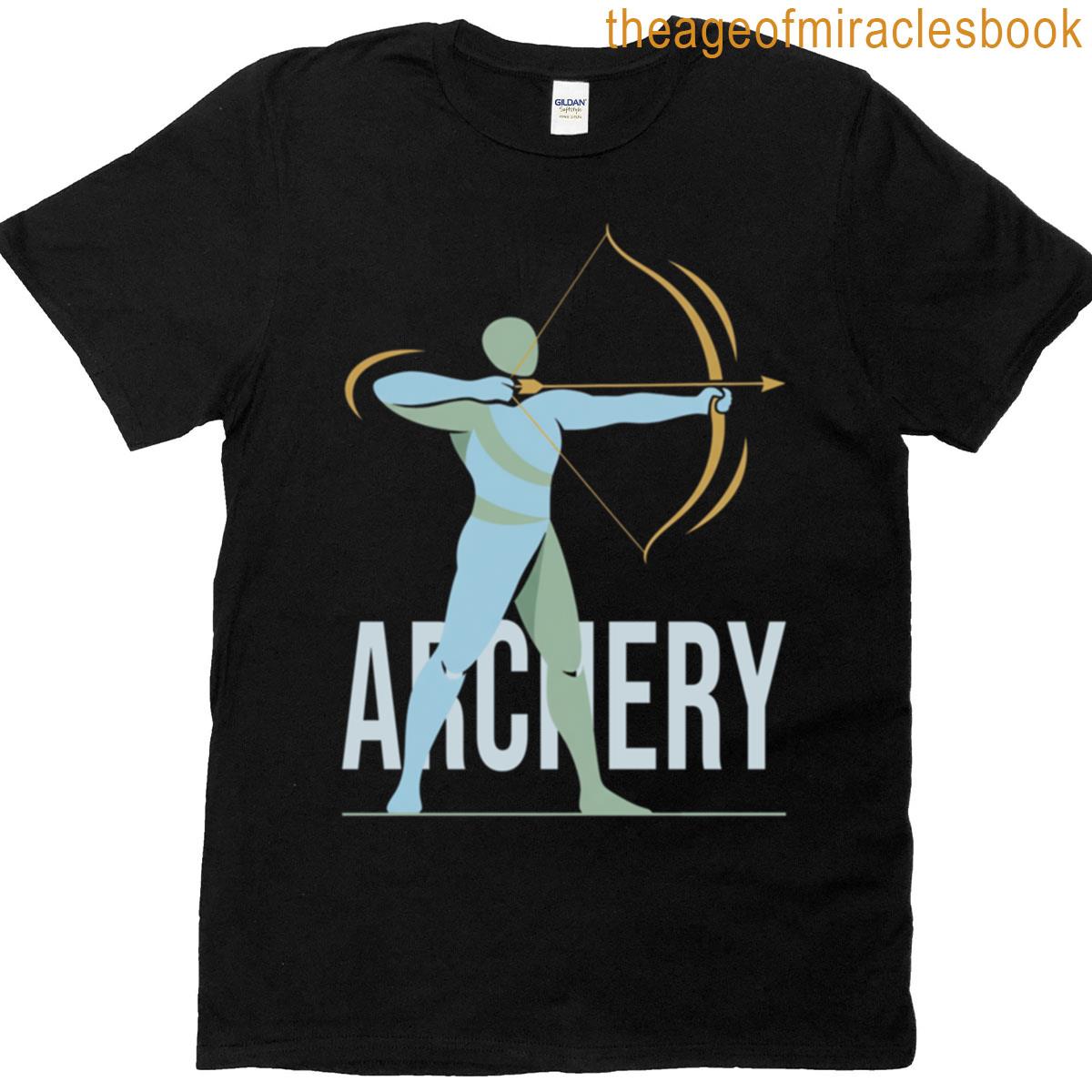 Focused Archer In Motion Archery T-shirt