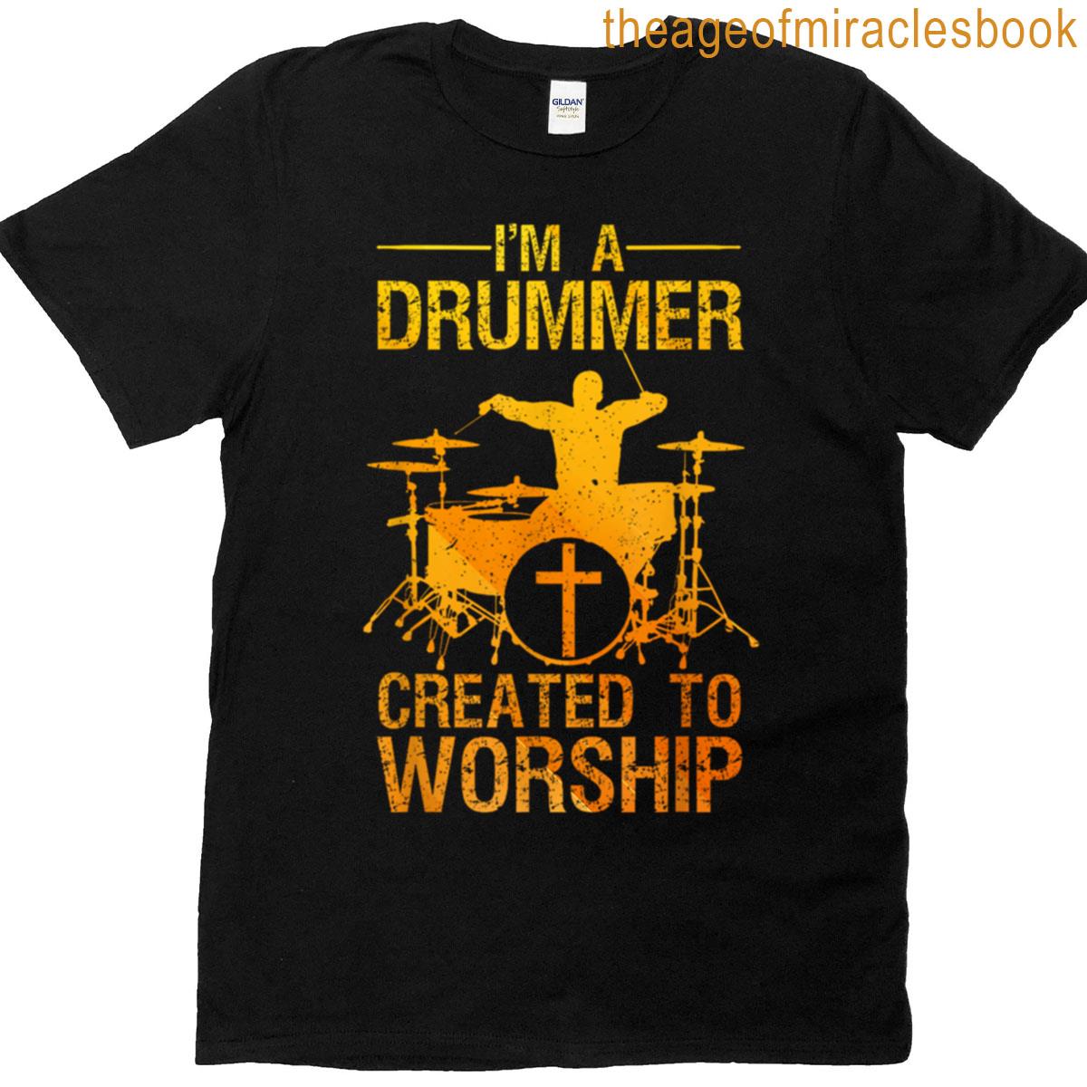 Funny Christian Drummer Art Drum Player T-shirt