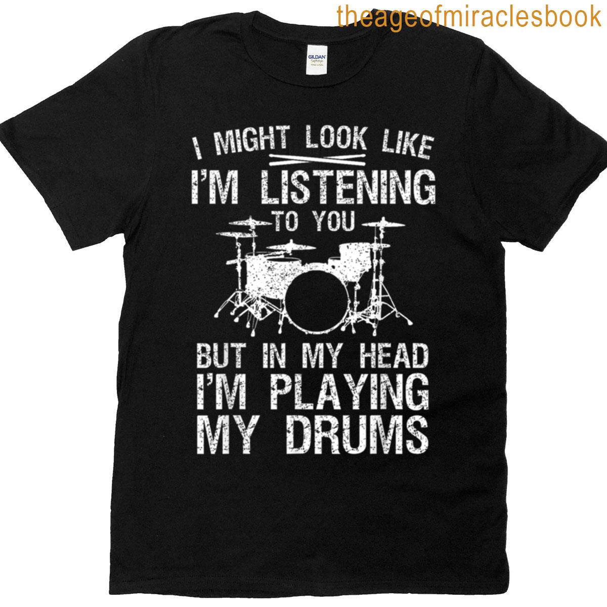 Funny Drummer Design Drumline Drumming T-shirt