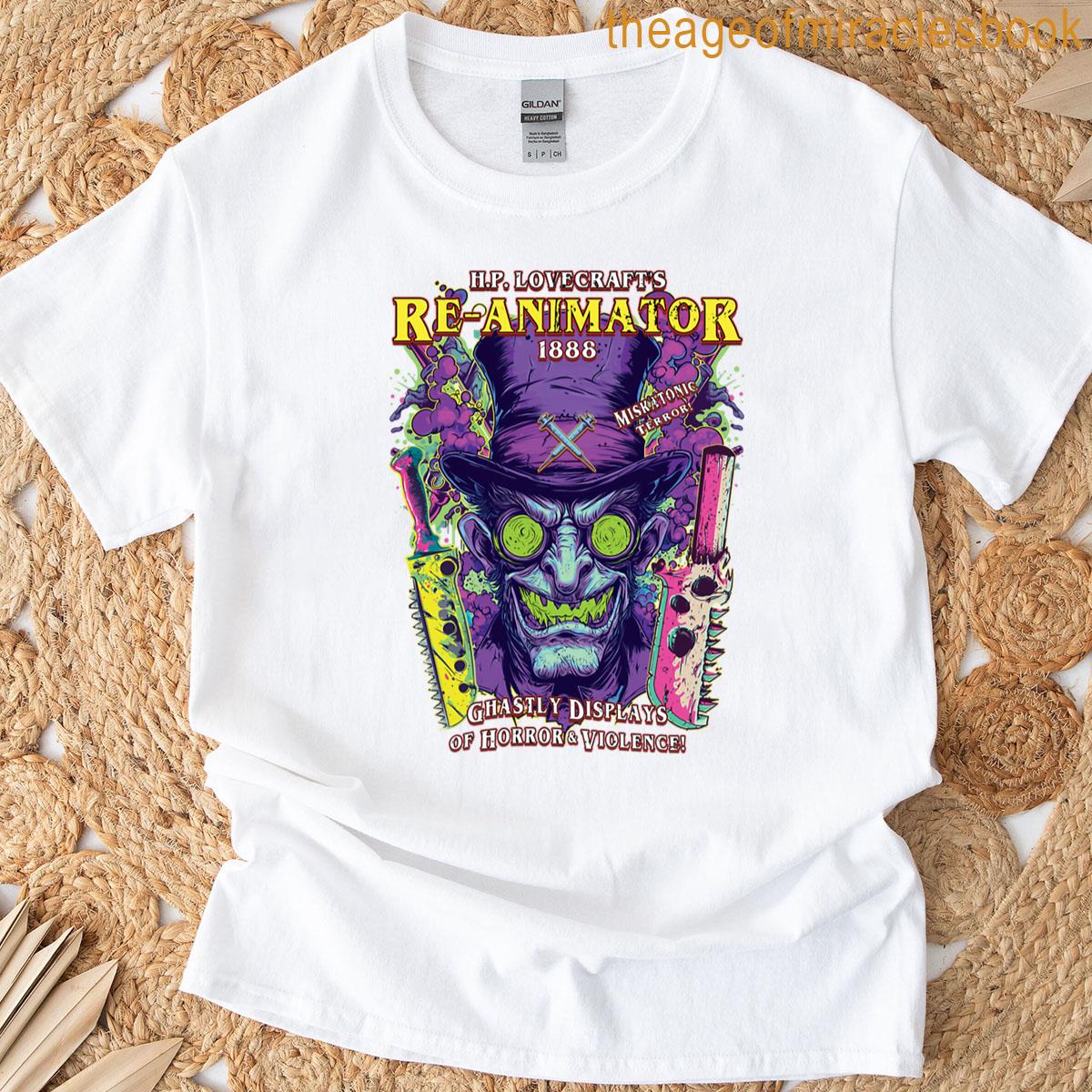 Hp Lovecraft’s Re-animator 1888 Distressed T-shirt