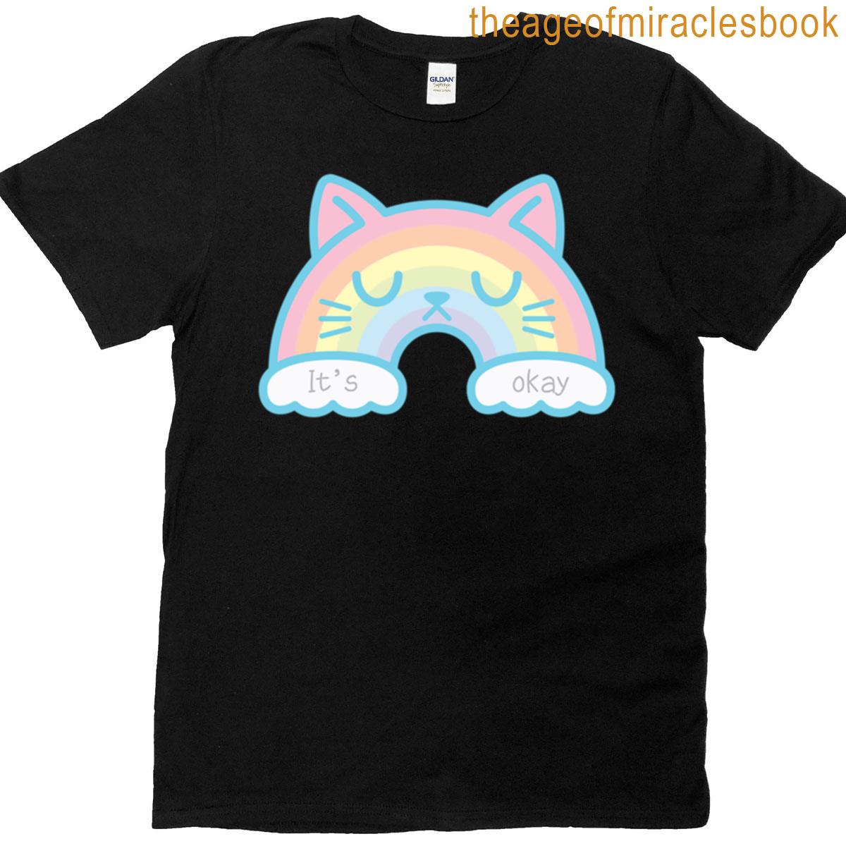 It’s Okay Rainbow Cat T-shirt