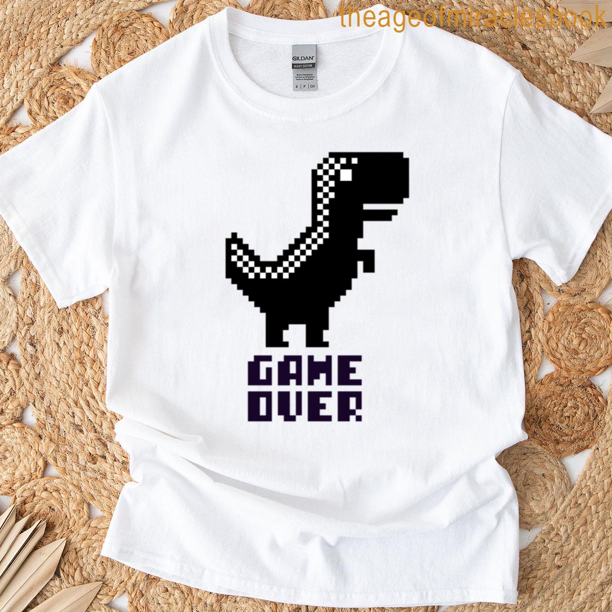 Pixel Dino Game Over T-shirt
