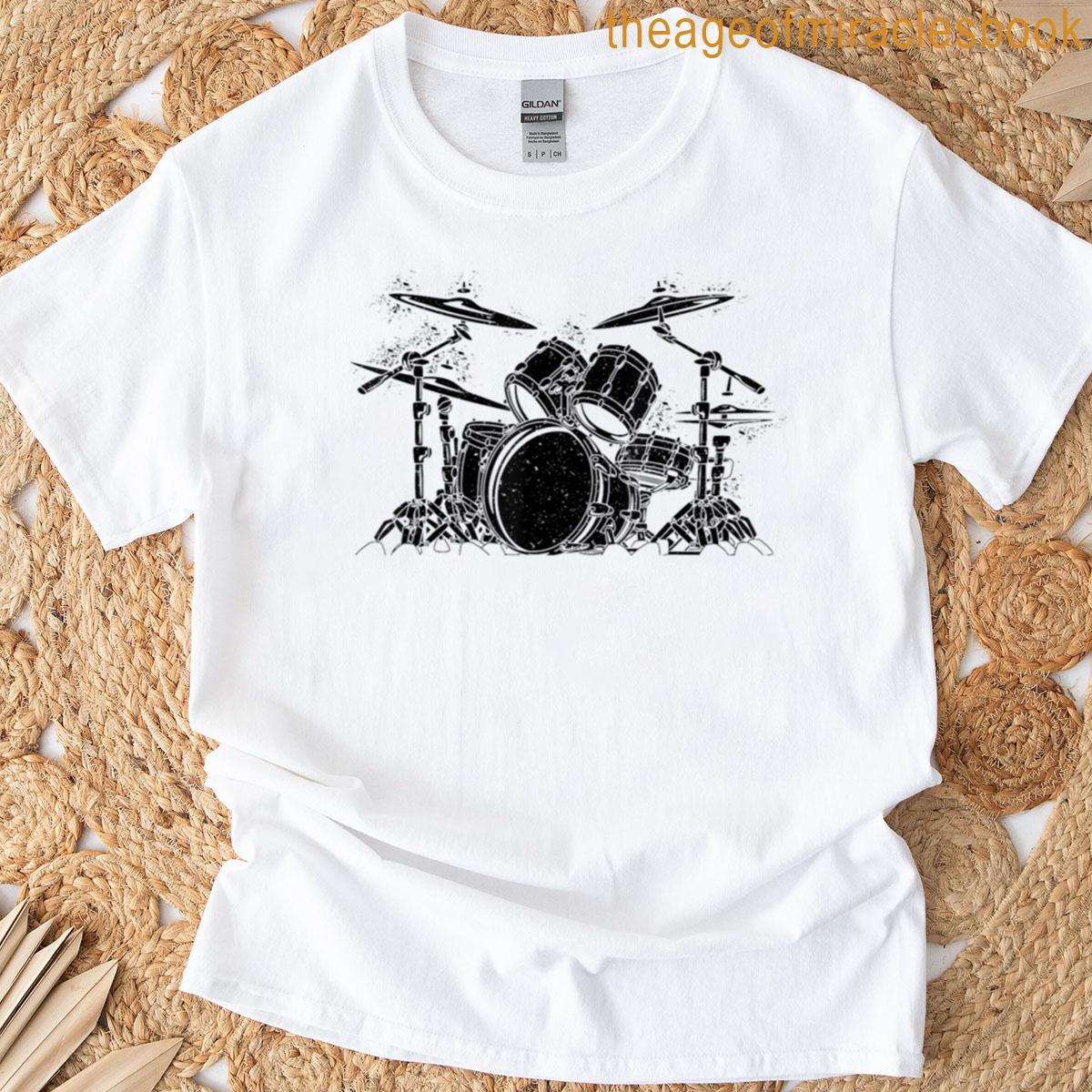 Retro Vintage Drum Set Drummer T-shirt