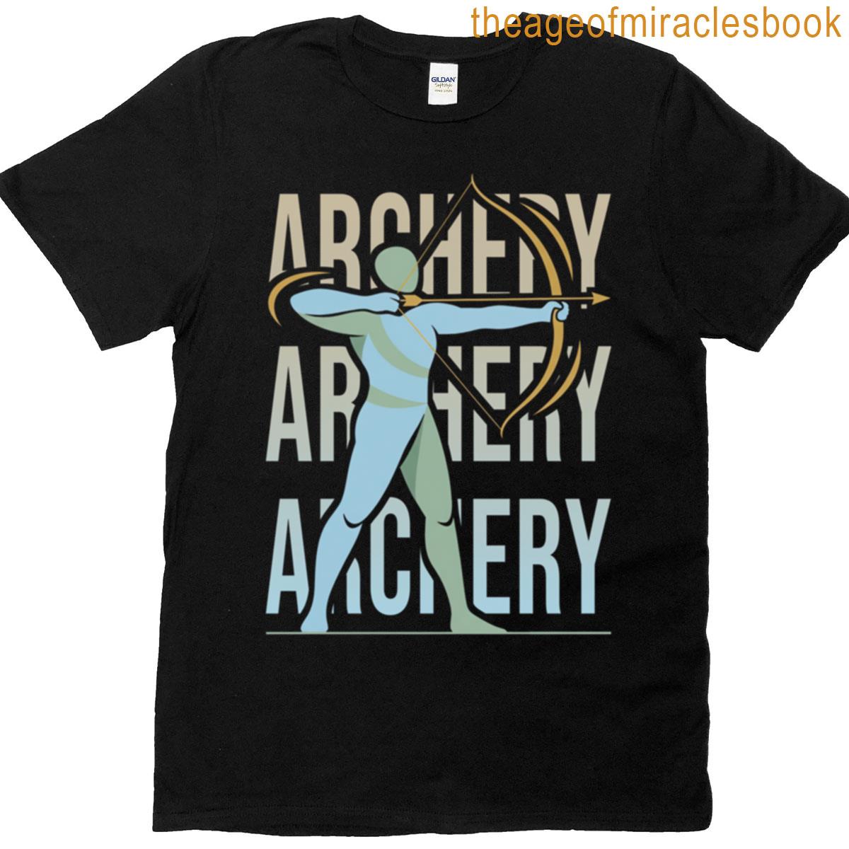 Stylized Archer With Golden Bow T-shirt