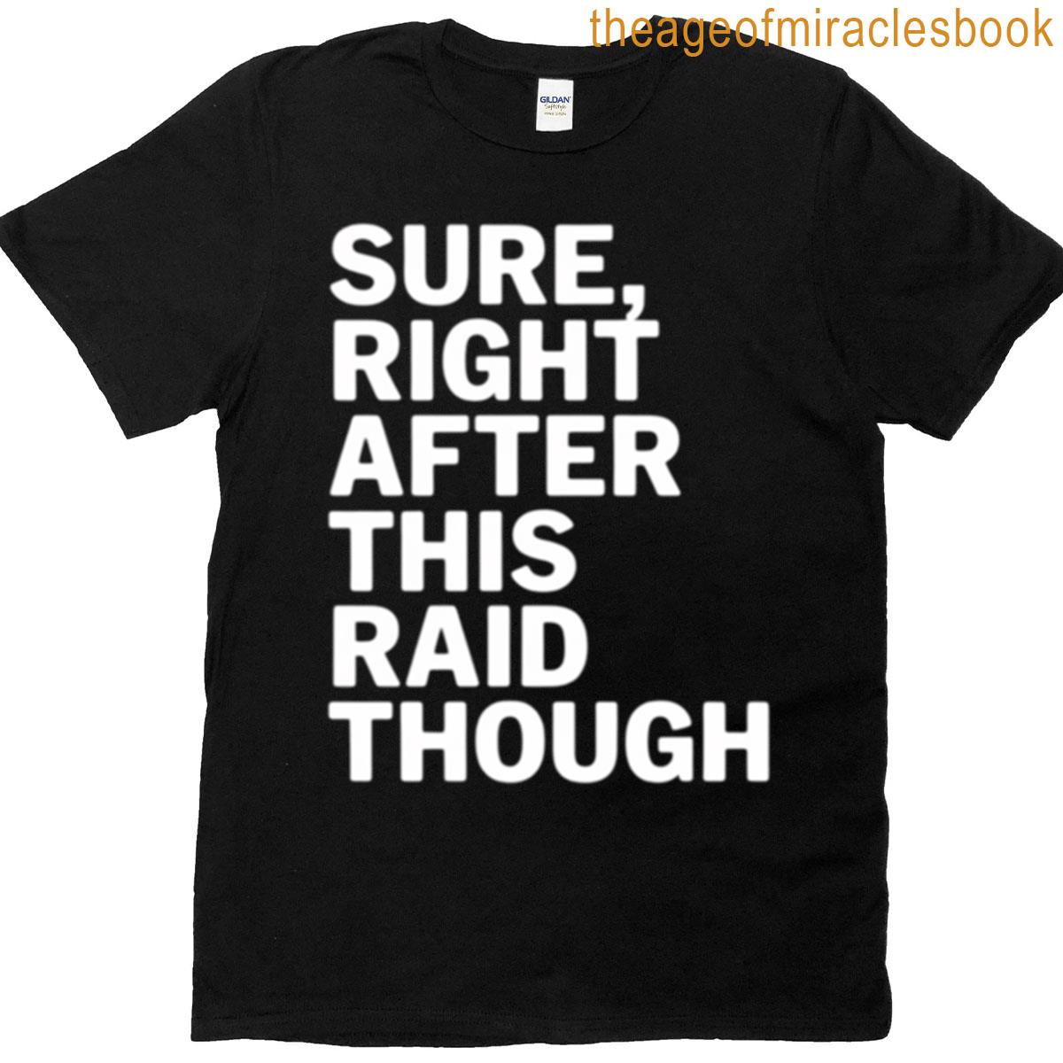 Sure Right After This Raid Gift For Gamers T-shirt