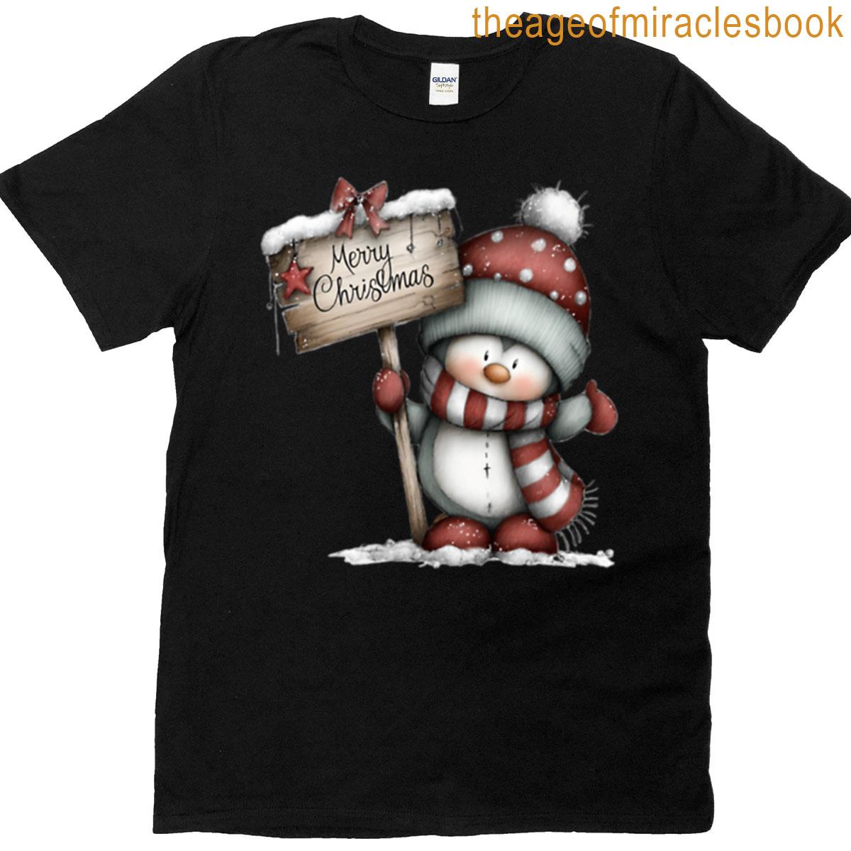 Winter Holiday Penguin T-shirt