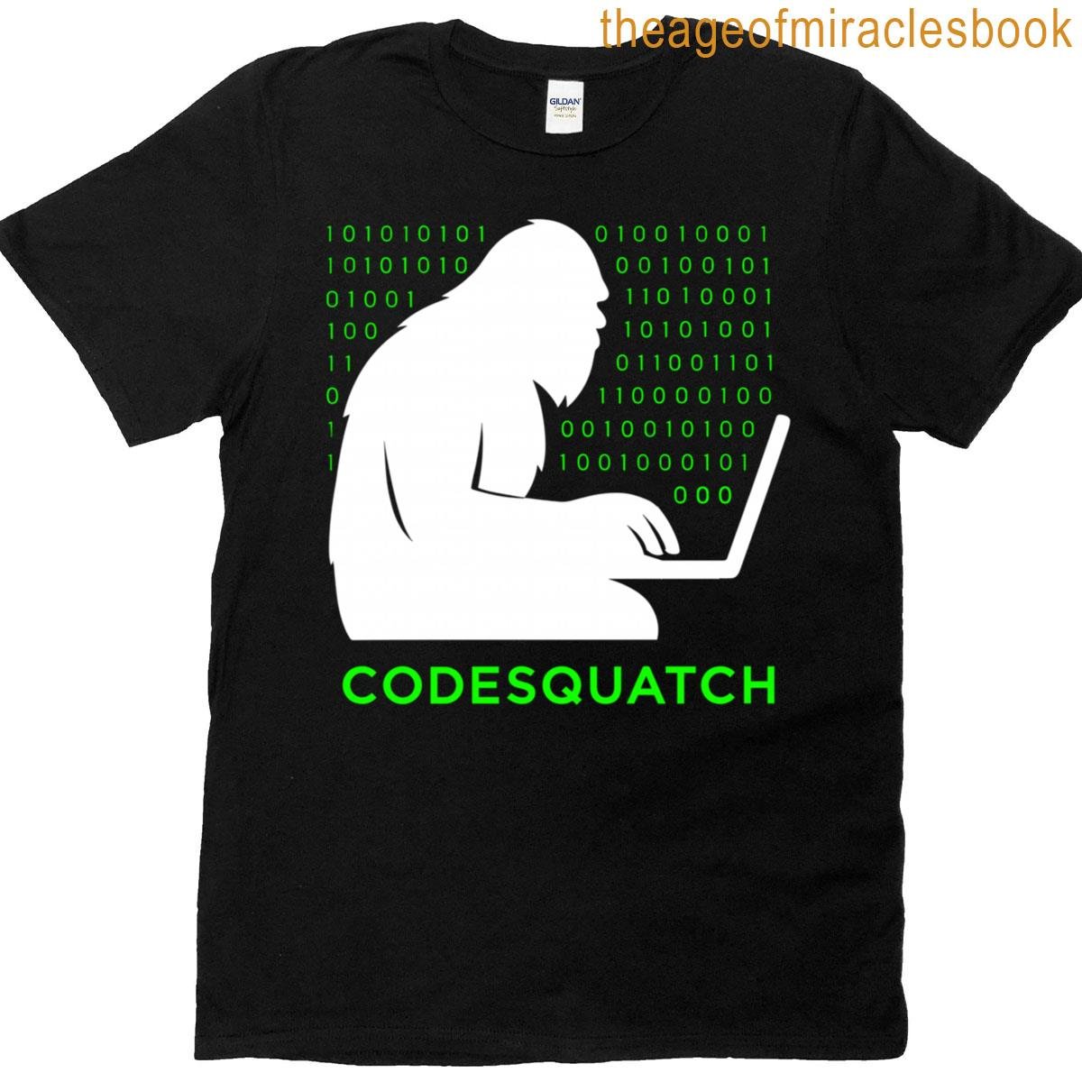 Codesquatch Funny Bigfoot Developer Coding T-shirt