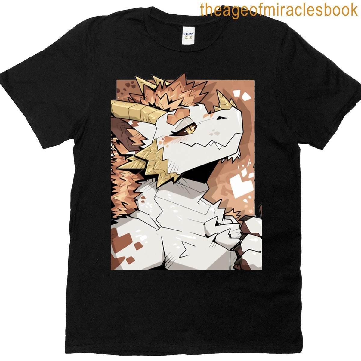 Cute Blushing White And Brown Dragon T-shirt
