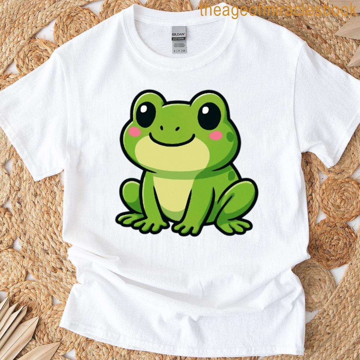 Cute Cartoon Frog T-shirt
