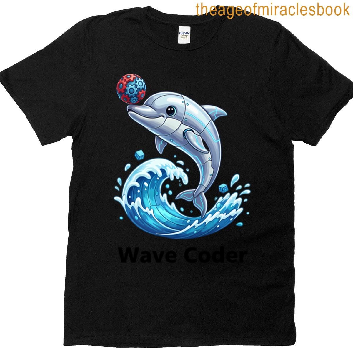 Cyber Dolphin Playing With Tech Sphere T-shirt