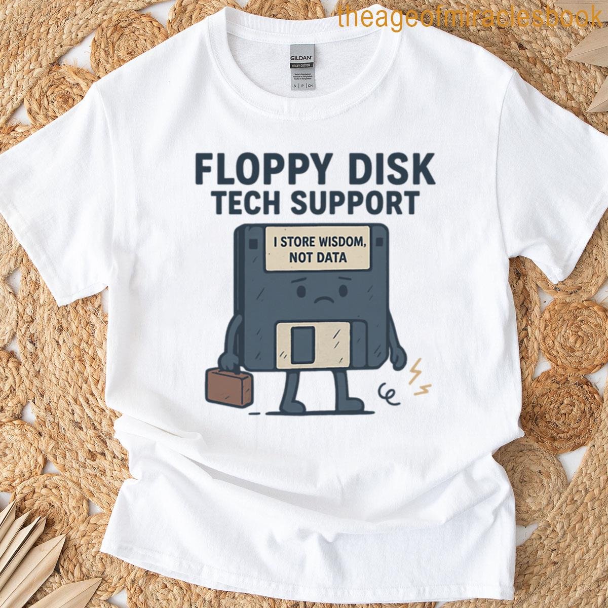 Floppy Disk Tech Support Oversized T-shirt