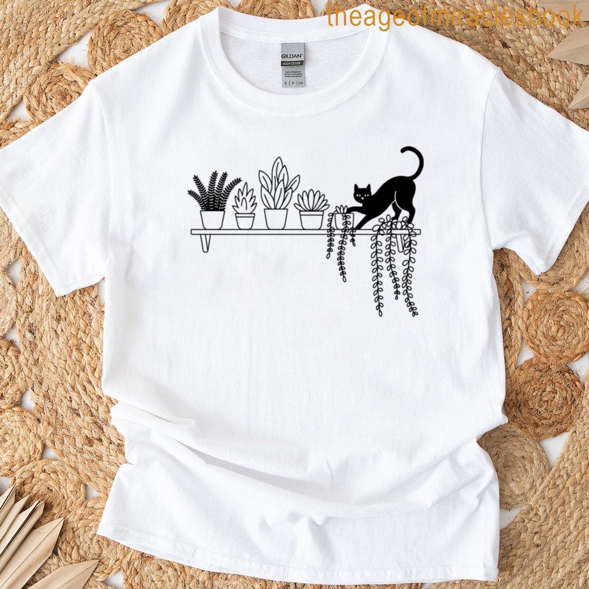 Plants And Cat T-shirt