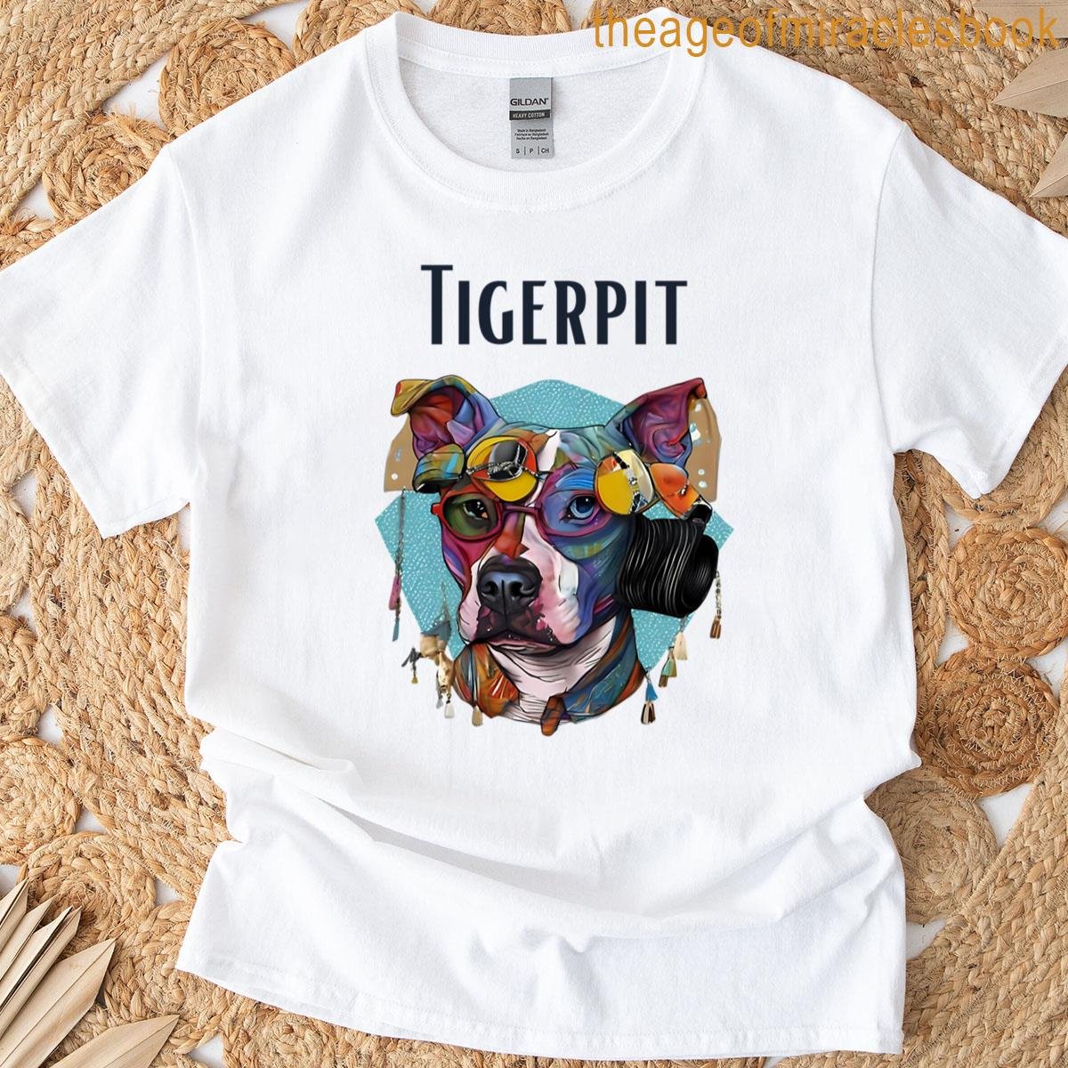 Tigerpit Pit Bull Abstract T-shirt