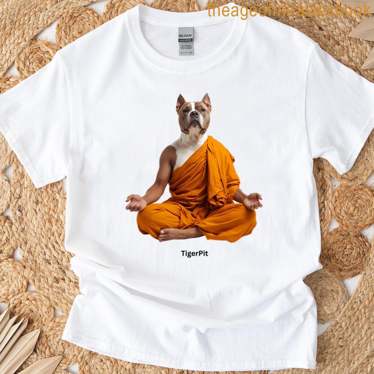 Tigerpit Pit Bull Meditating Monk T-shirt