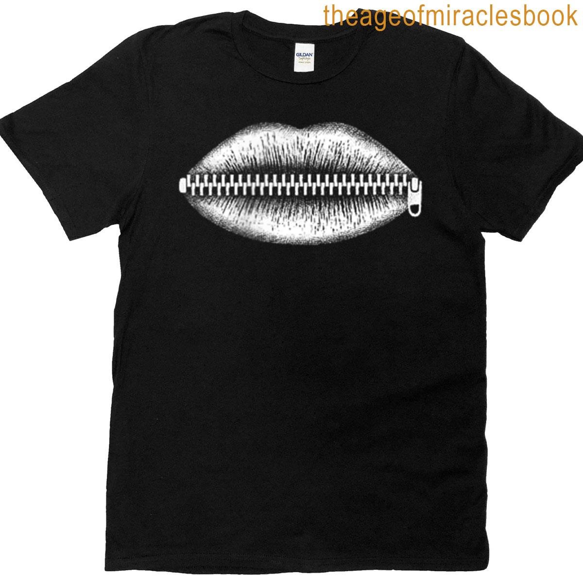 Zipped Lips Simple Minimalistic T-shirt