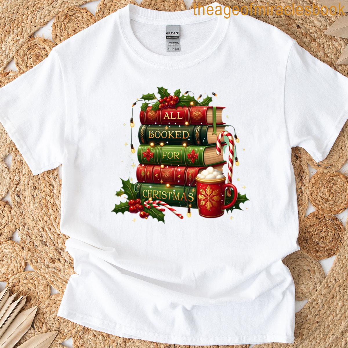 All Booked For Christmas T-shirt