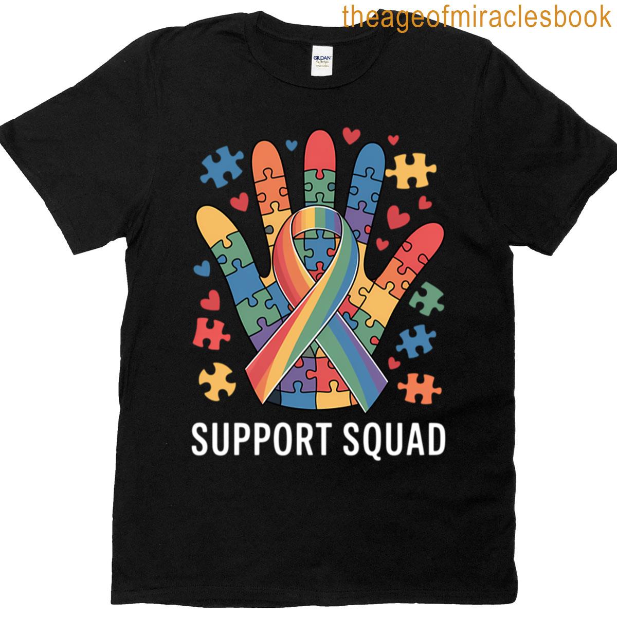 Autism Awareness Autism Support Squad T-shirt