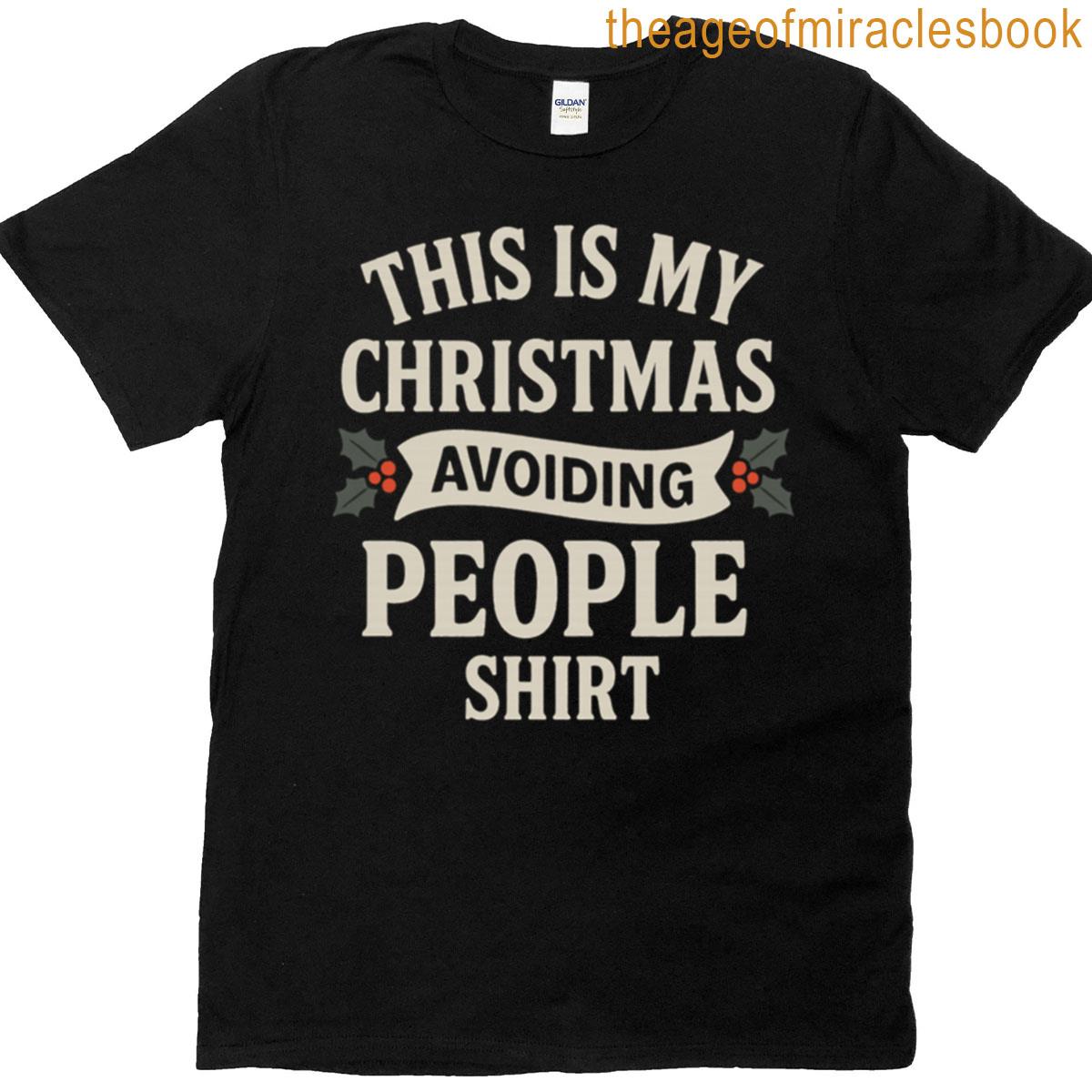 Christmas Introvert Avoiding People T-shirt