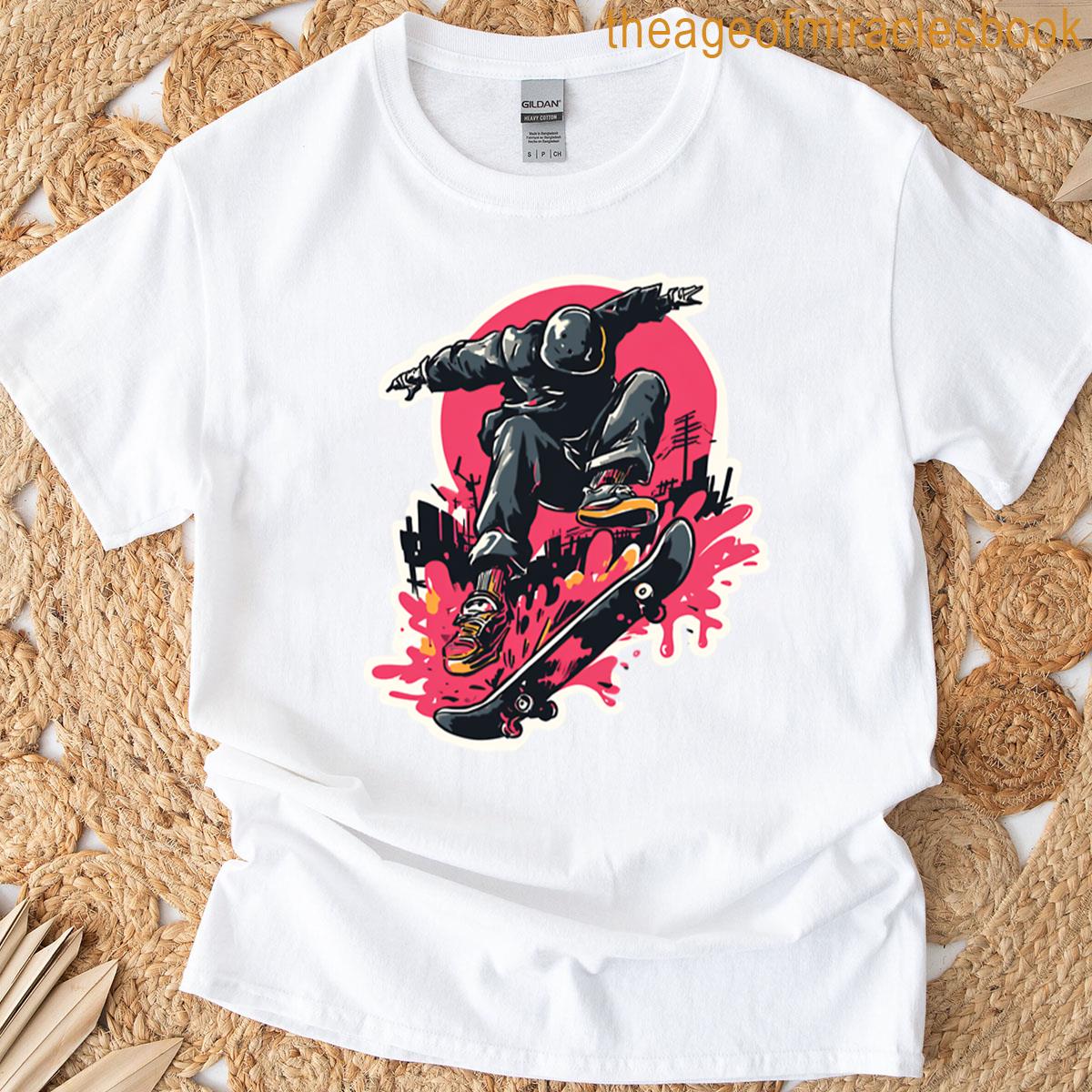 Cool Skater Doing A Trick T-shirt