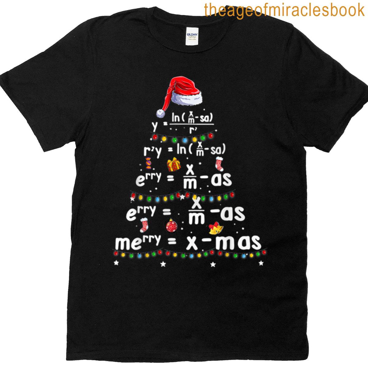 Geometry Math Science Teacher Christmas T-shirt