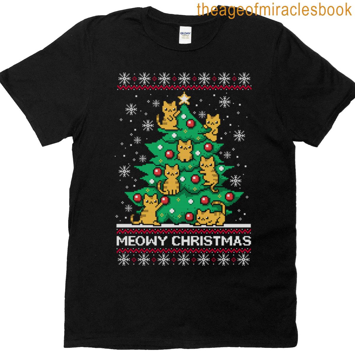 Meowy Christmas Ugly T-shirt