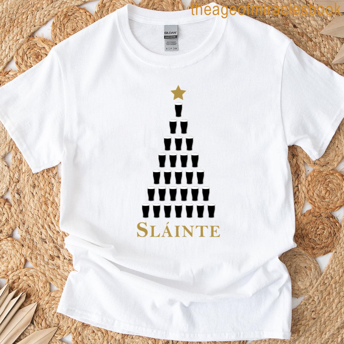 Slainte Irish Christmas Tree T-shirt