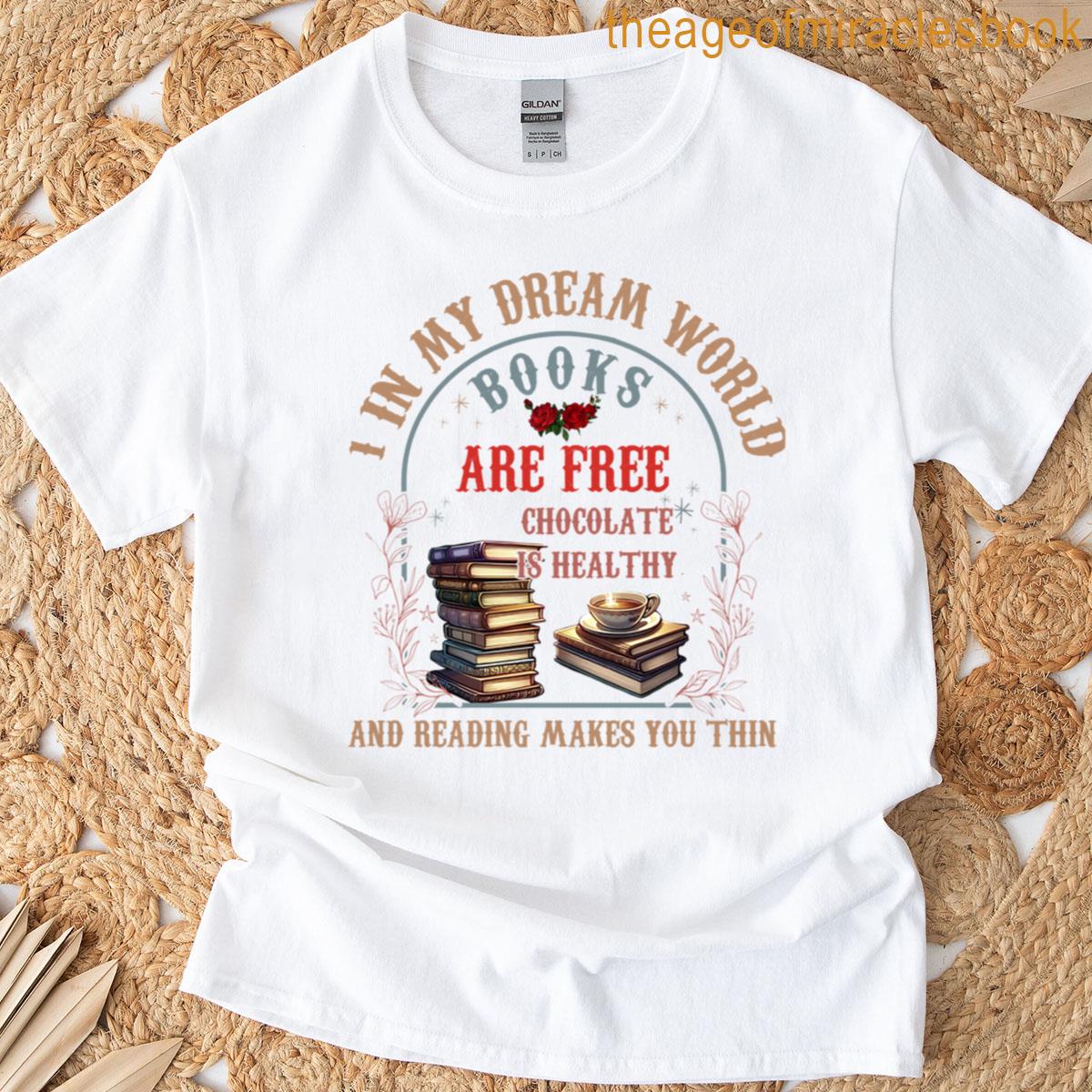 Books Chocolate Reading Dream T-shirt