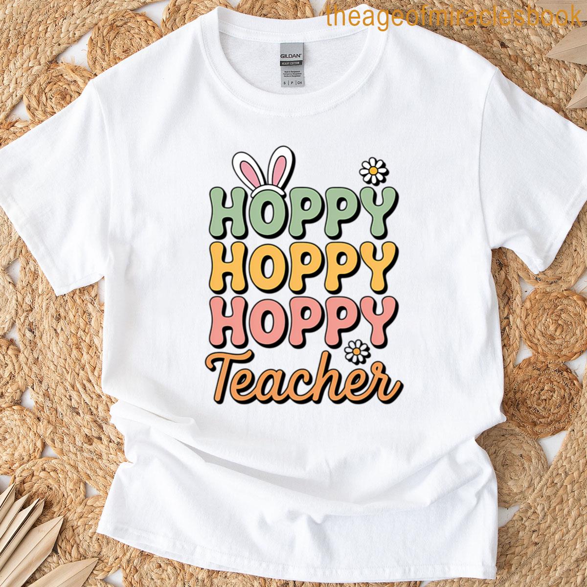 Easter Teacher Bunny Happy Easter Egg Teacher T-shirt