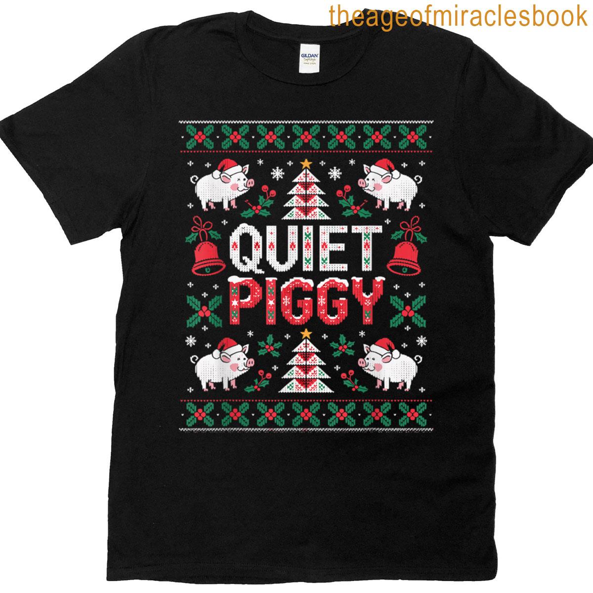Funny Meme Quiet Piggy T-shirt