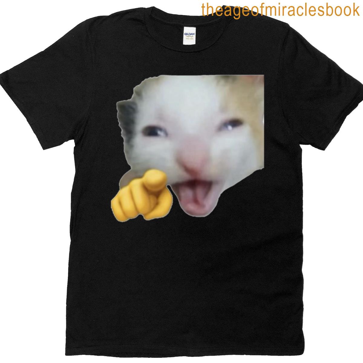 Pointing Laughing Cat T-shirt