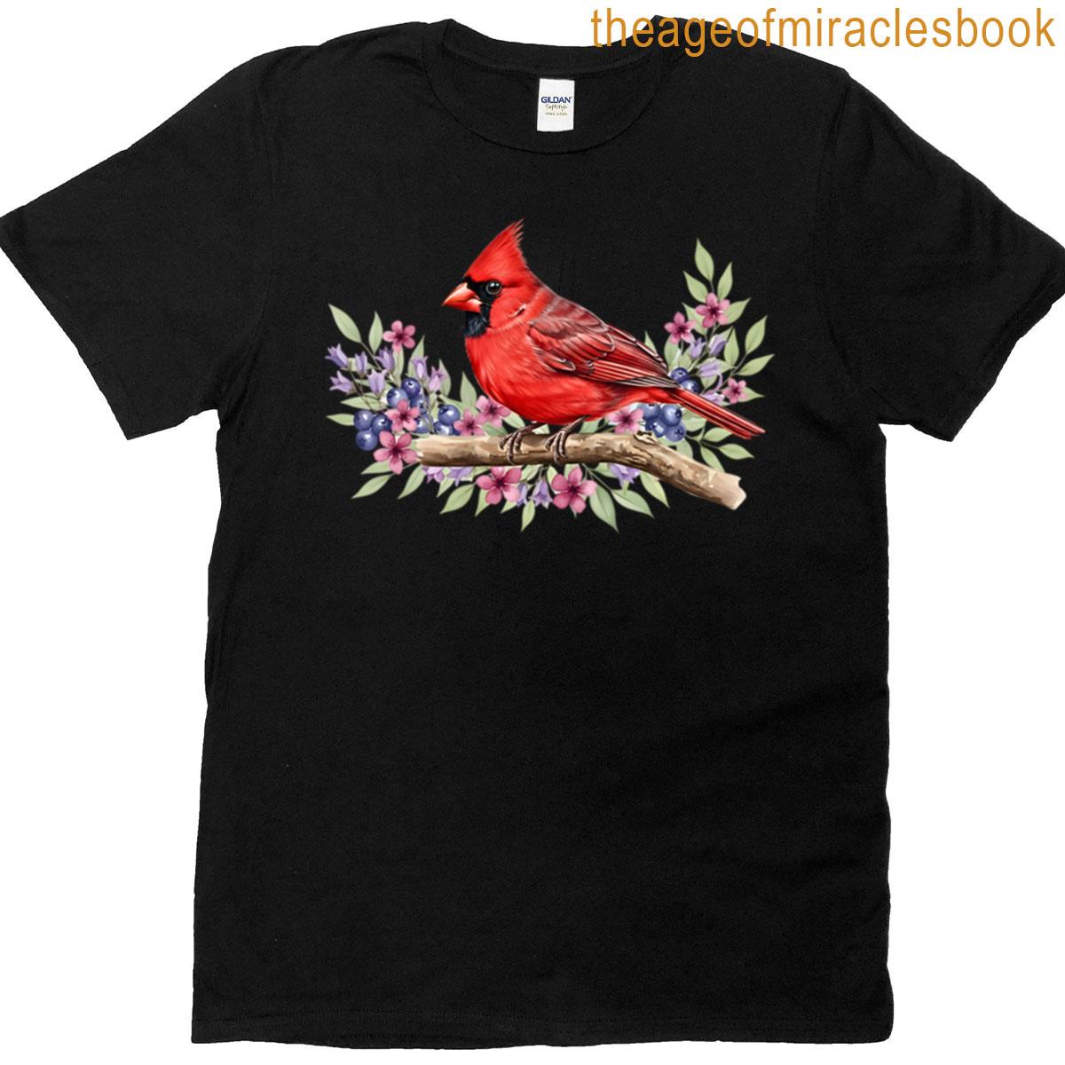Red Cardinal Bird T-shirt
