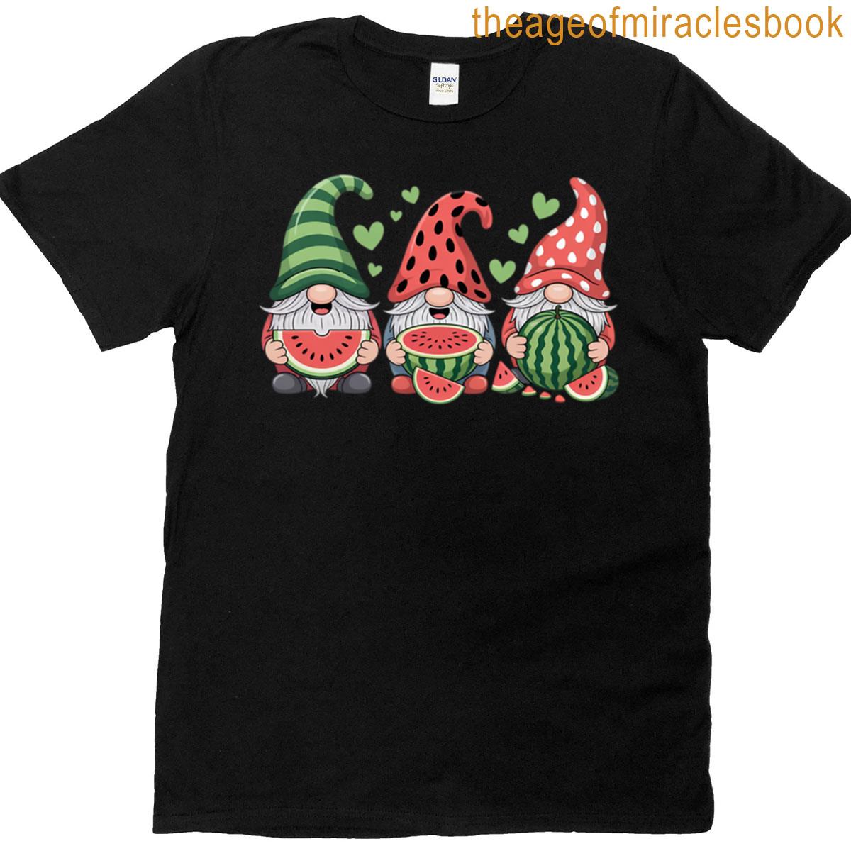 Watermelon Gnomes Summer Vacation T-shirt