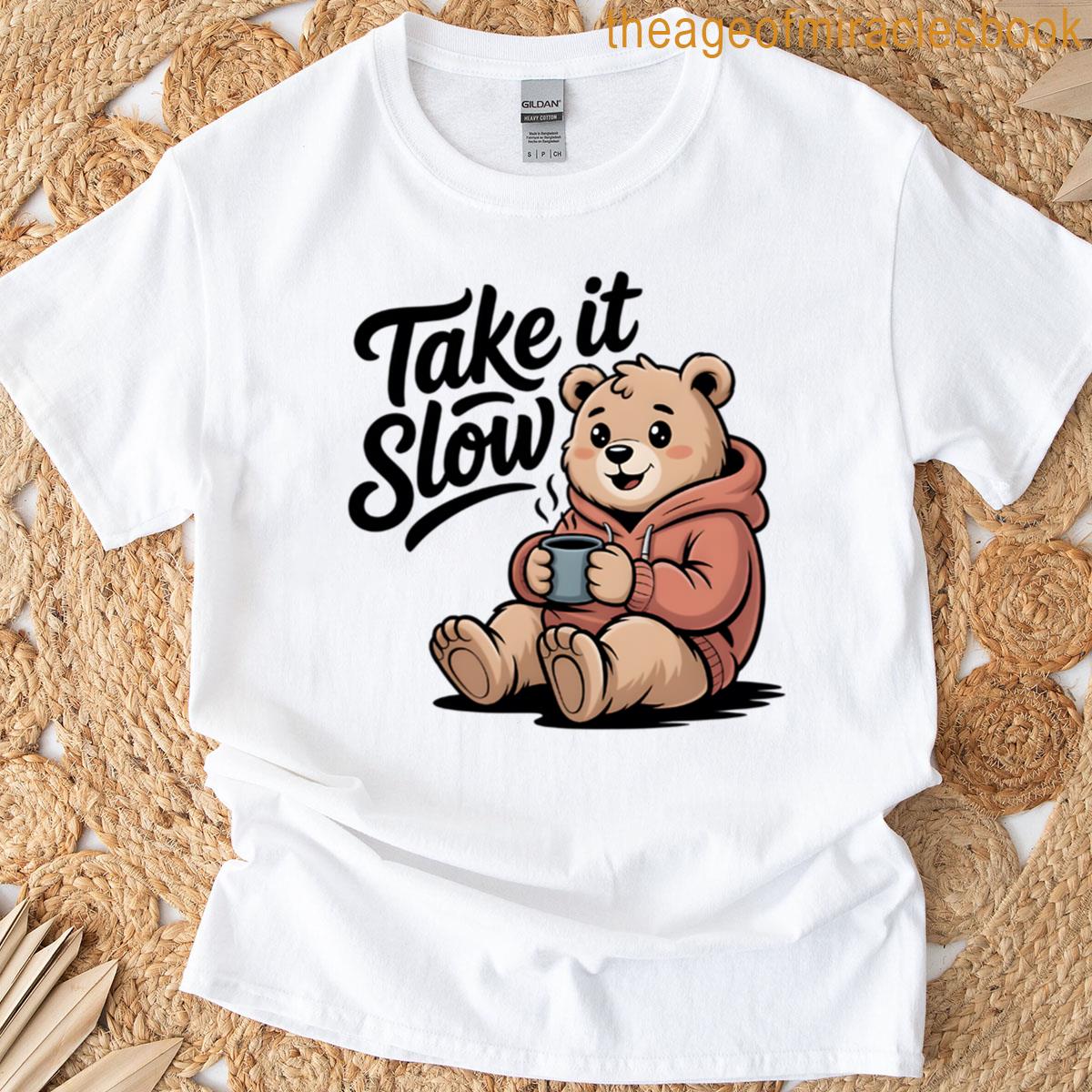 Cozy Bear Enjoying A Warm Drink T-shirt